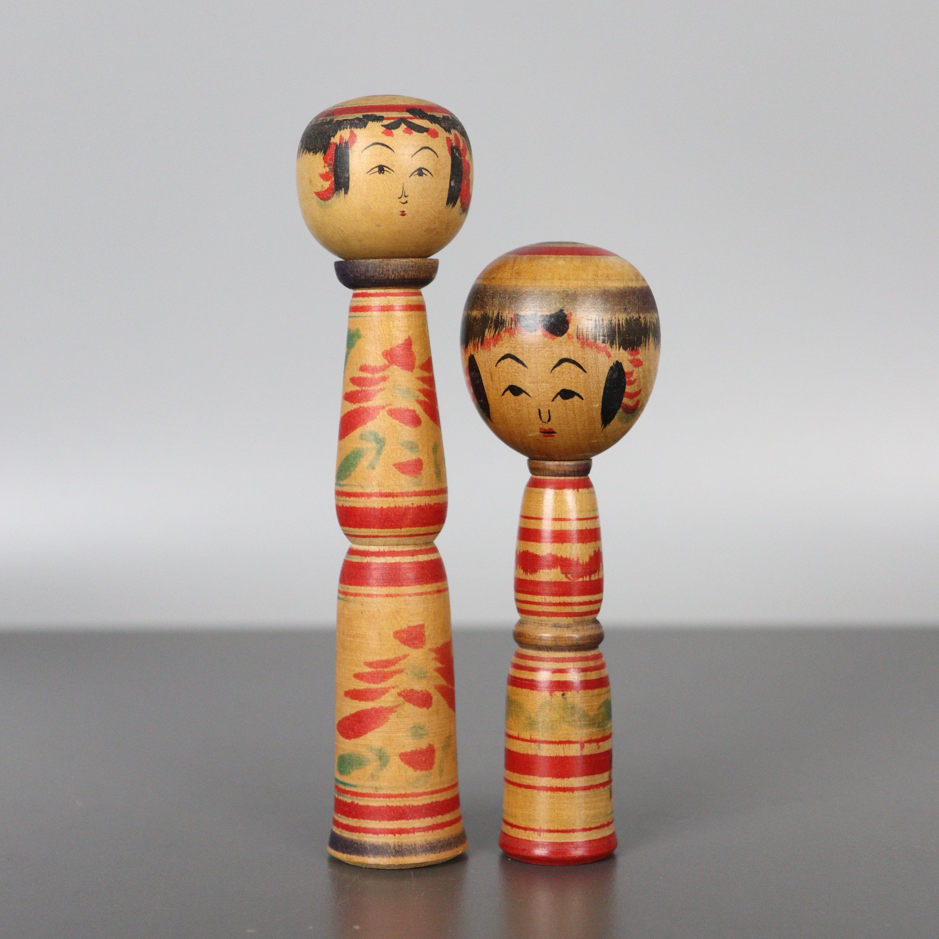 こけし人形7体セット 伝統スタイル ヴィンテージ 日本製 木工品 - Etsy