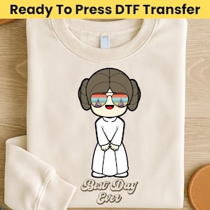 Princess Leia DTF Transfer - Star Wars Disneyland Trip