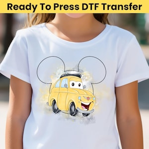 Cars Luigi DTF Transfer - Cars Watercolor DTF, Lightning McQueen DTF Transfer, Disney Cars Dtf, Ready to press, Lightning McQueen Friends