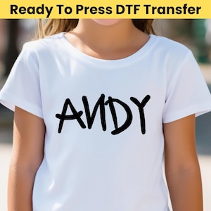 Andy Ready To Press - Disney Toy Story Heat Press - Disney Trip Ready To Press, Disney Friends Dtf, Andy Dtf, Andy Signature Dtf