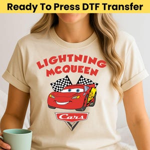 Disney Lightning McQueen DTF, Lightning McQueen and Friends DTF, Disney Cars Ready To Press, Lightning McQueen Dtf, Disney Family Trip
