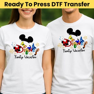 Disney Family Trip Ready To Press - Disney 2025 DTF Transfer - Disney Family Vacation DTF Print, Heat Press, Iron On Transfer, Dtf Transfers