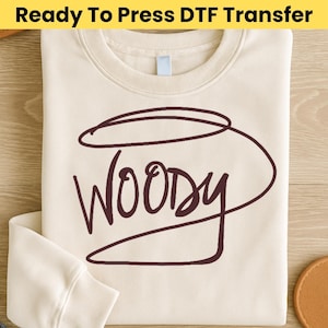 Toy Story Sheriff Woody DTF Transfer - Disney Toy Story - DTF Transfers, Toy Story Characters Ready To Press, Woody Shirt, Buzz Lightyear