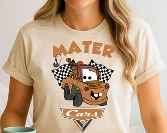 Mater Cars DTF Transfer, Ready To Press, Cartoon Design