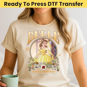Princesses Coquette DTF Transfer, Disney Princesses Ready To Press, Princess Watercolor Heat Transfer, Disneyland Family Trip Birthday DTF