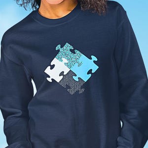 Puzzle Grafik Unisex Sweatshirt