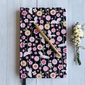 Handbound Studio Journal – Cherry Blossom Koi | 5.5x8.5” | One of a Kind | Blue Wren Bindery