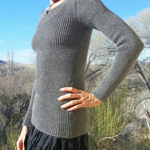 Snuggly, stretchy, alpaca, or organic merino wool knit sweater