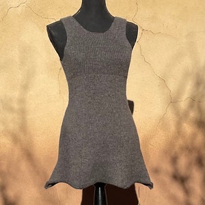 NEW-Moonflower top, fit and flare, mini dress, alpaca or organic merino wool image 1