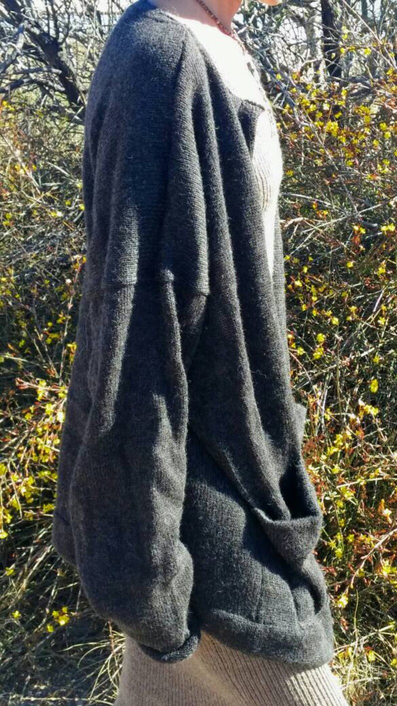 Organic Merino Cardigan - Eucalyptus main image 0
