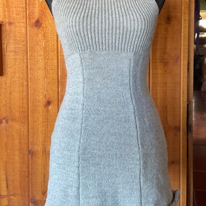 NEW-Moonflower top, fit and flare, mini dress, alpaca or organic merino wool image 4