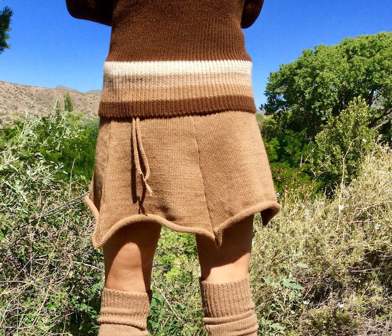 Pixie skirt..alpaca or organic merino wool, knit, mini skirt image 8