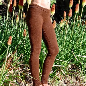 Knit, alpaca or organic merino wool- tights- pants- stockings- plain solid color-made to order