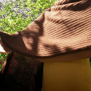 Alpaca or organic merino wool long and wide scarf, shawl, wrap image 3