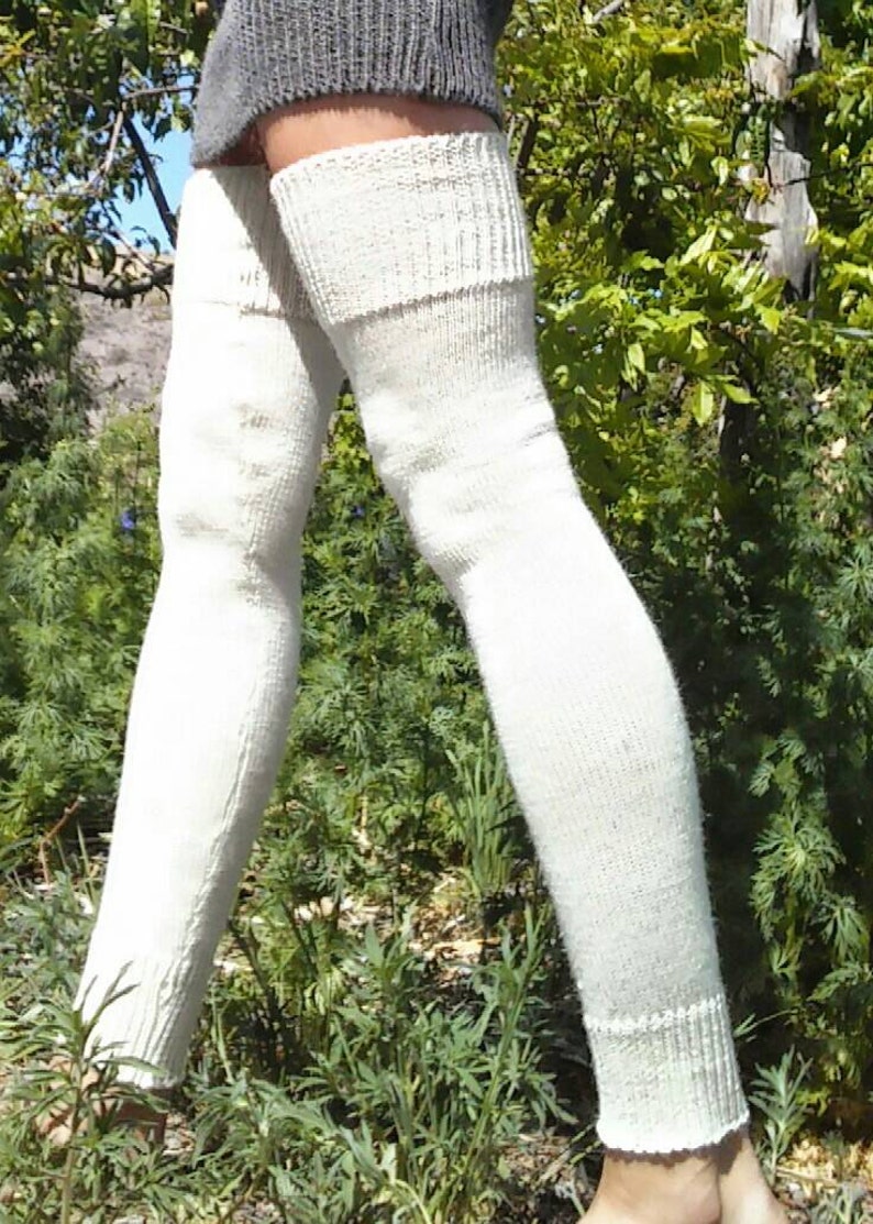 Long Merino Wool Leg Warmers Plainno Etsy UK