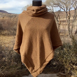 Alpaca or organic merino wool, knit smaller poncho, sweater, wrap-made to order