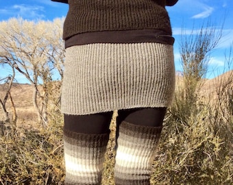 Alpaca mini skirt (or organic merino wool).  Made to order