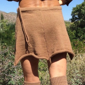 Pixie skirt..alpaca or organic merino wool, knit, mini skirt image 6