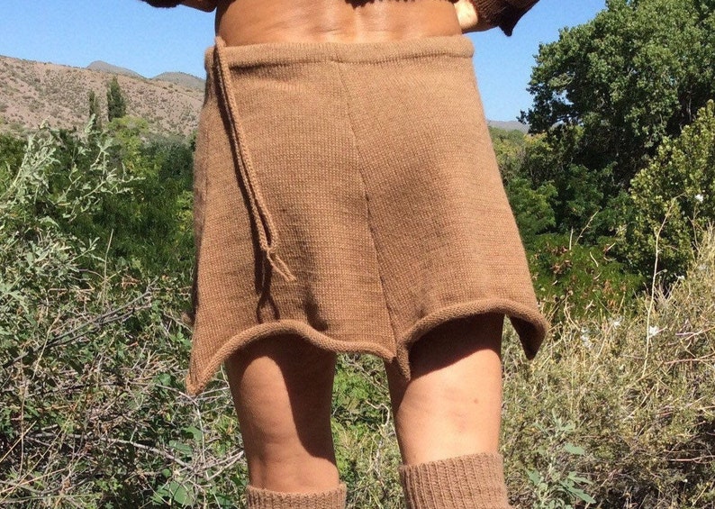 Pixie skirt..alpaca or organic merino wool, knit, mini skirt image 6