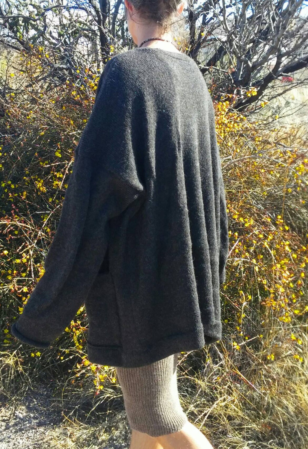 Alpaca or Organic Merino Wool, Oversized, Cardigan Sweater-made to Order -  Etsy Denmark | Weite Hosen