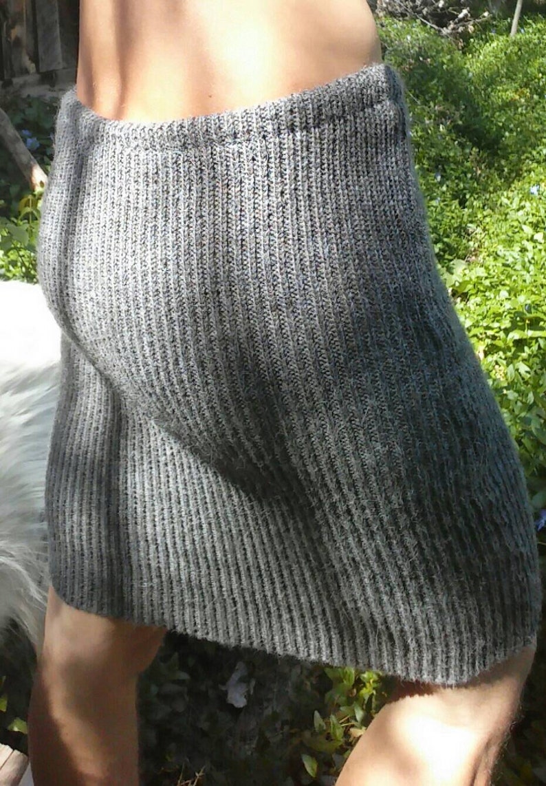 Anytime/Anywhere skirt Made to order alpaca / organic merino wool skirt image 2