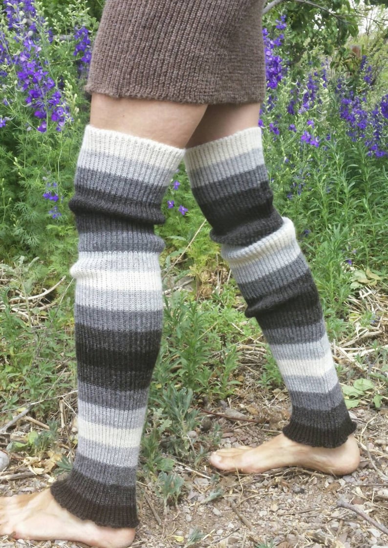 Alpaca or Organic Merino Woolstriped Leg Warmersmade to Etsy Ireland