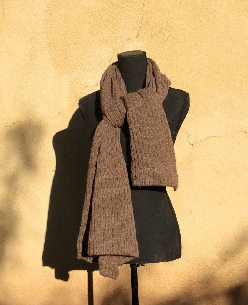 Alpaca or organic merino wool long and wide scarf, shawl, wrap image 5