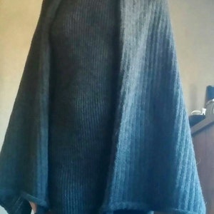 Alpaca or organic merino wool long and wide scarf, shawl, wrap image 2