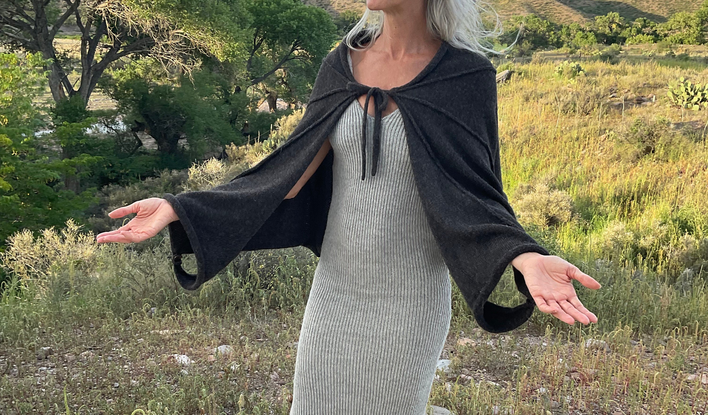 bat wing shawl