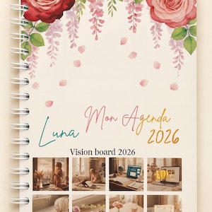 Vision Board 2026 Planner Kit |  dated printable | Agenda 2026 printable Version FR et Eng , sleep tracker , 10 covers – daily planner