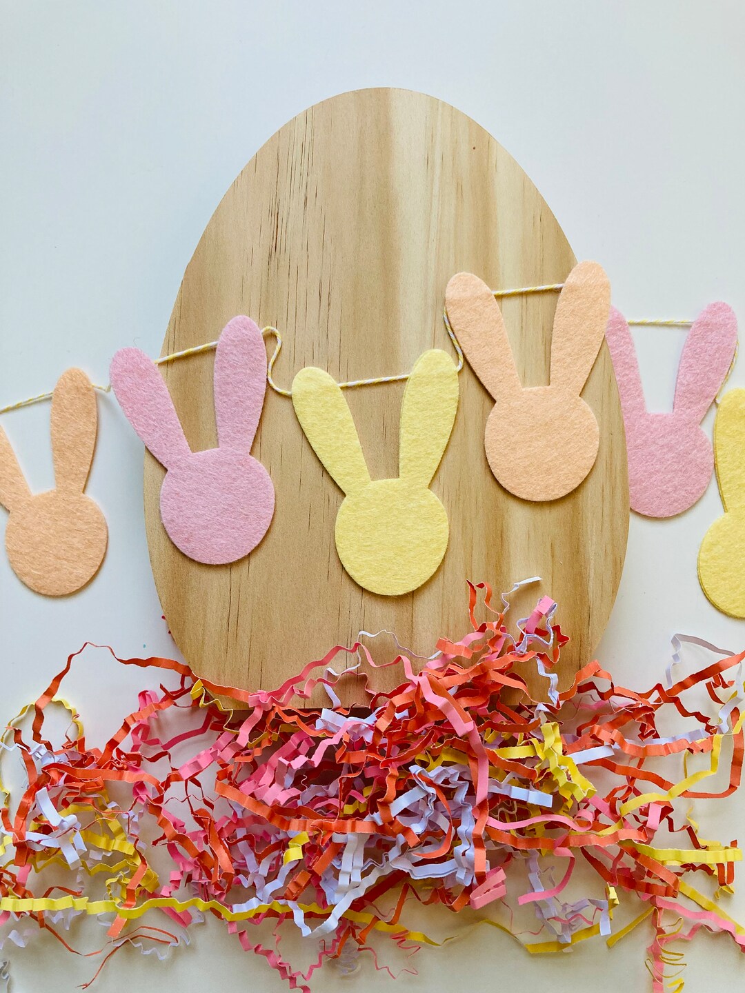 Pastel Bunny Garland - Felt Bunny Banner - Etsy
