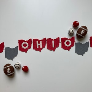 State of Ohio Garland - felt Ohio garland