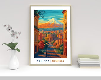 COPENHAGEN Travel Poster Print Vintage Style Wall Hanging Retro Art Lovers Gifts Travellers Home Decor Kitchen Hallway Living Room Office