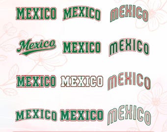 Mexico Varsity SVG PNG Bundle,Mexico Typography SVG,Mexican Pride Preppy svg,Mexico Travel Souvenir svg,Cricut Cut File,Digital Download