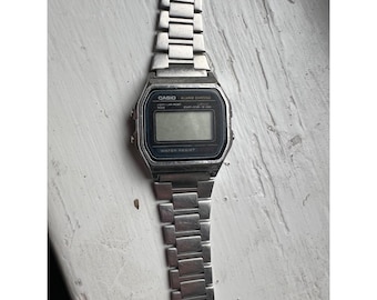 Casio A158W Digital Watch Rare No Box Used Unisex Retro Vintage