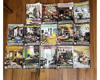 Vintage Colonial Homes Magazines Lot of 14 1980s 1990s Interior Design