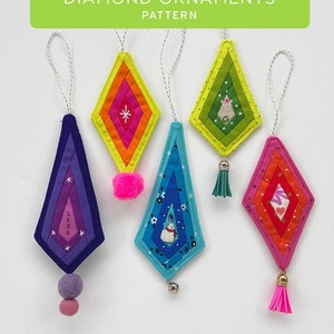 Diamond Ornaments - PDF pattern