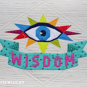 WISDOM tattoo quilt PDF pattern