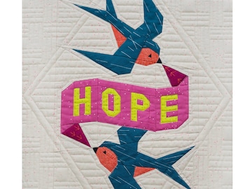 HOPE tattoo quilt PDF pattern