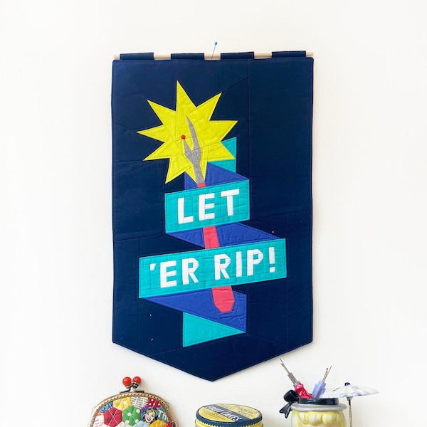 LET 'ER RIP! banner pdf pattern