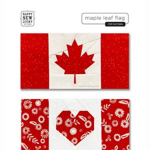 Ahornblatt-Flagge PDF Schnittmuster
