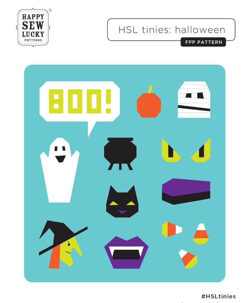 HSL Tinies Halloween pack PDF pattern image 2