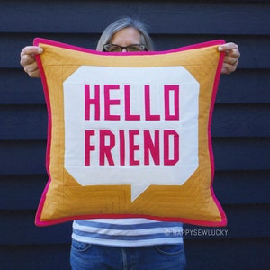 Hello Friend Pillow PDF Pattern image 2