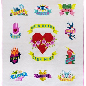 TATTOO QUILT pdf COMBO - with Peace Crane option