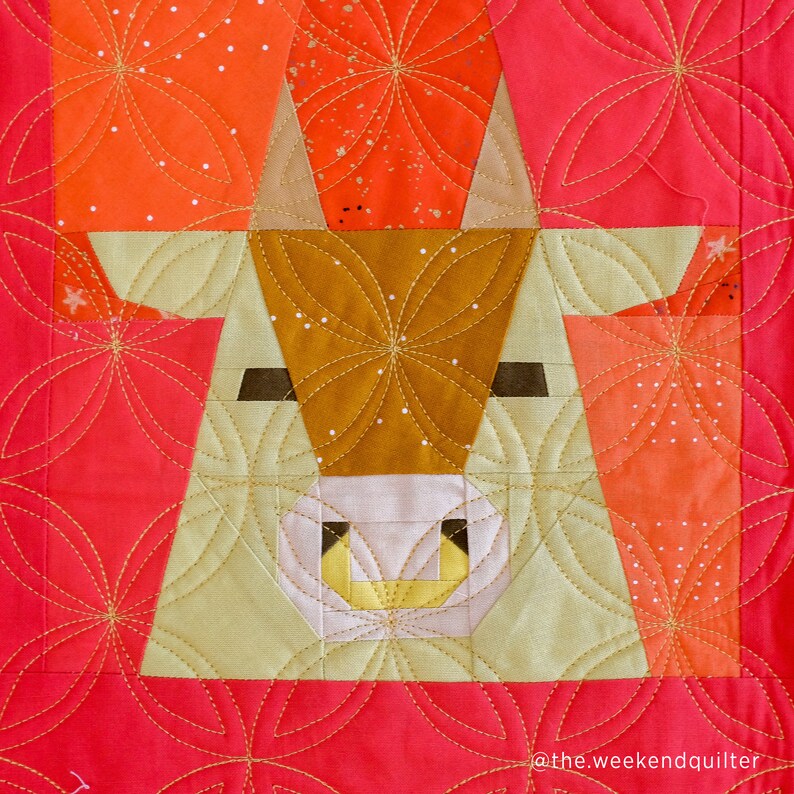 Pattern About Ox OX Block PDF Pattern - Etsy