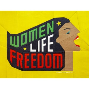 Women Life Freedom PDF block pattern