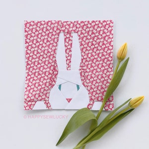 BUNNY quilt block