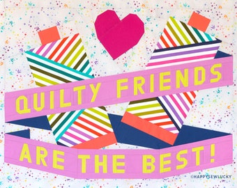 Quilty Friends HERO block (incl quilt assembly pattern)