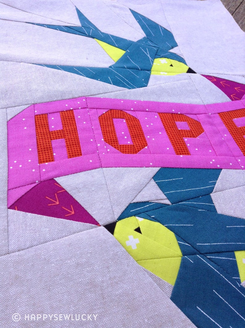 HOPE Tattoo Quilt PDF Pattern Etsy Canada