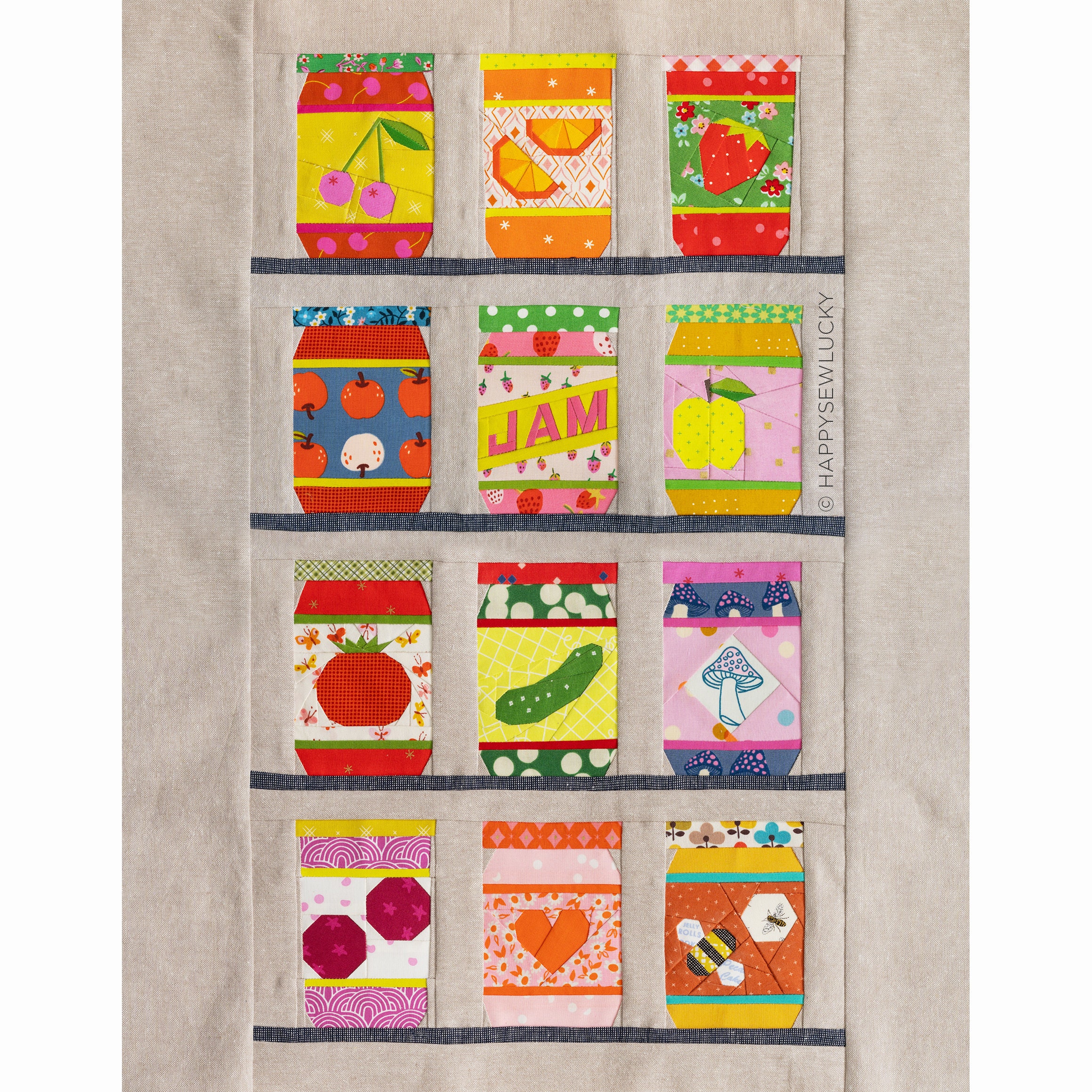 Jammy Jars PDF Quilt Block Pattern - Etsy